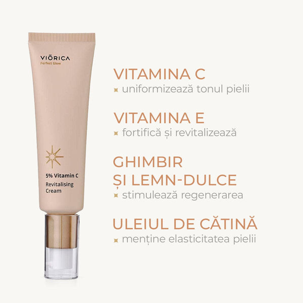 Cremă revitalizantă 5% Vitamina C, Perfect Glow