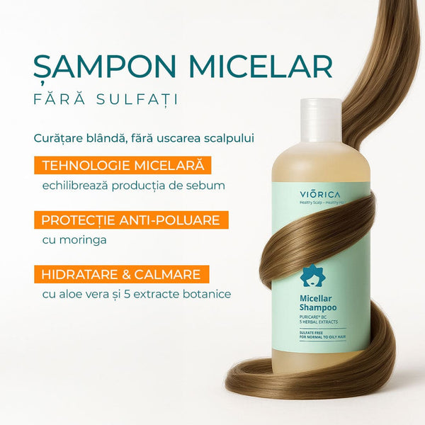 Șampon micelar pentru păr normal și gras