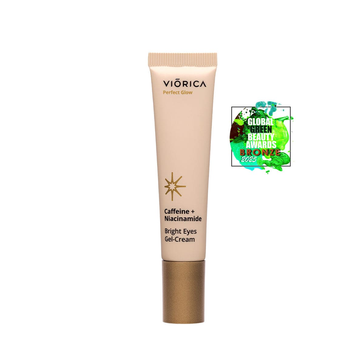 GEL-СREMĂ CONTUR OCHI PENTRU LUMINOZITATE CAFEINĂ + NIACINAMIDĂ, PERFECT GLOW