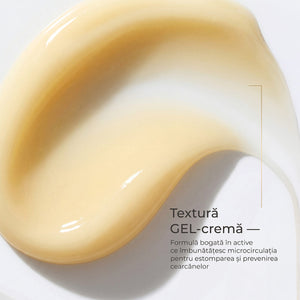Gel-сremă contur ochi pentru luminozitate Cafeină + Niacinamidă, Perfect Glow