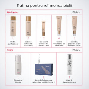 Curs de fiole pentru reînnoirea pielii în 20 de zile