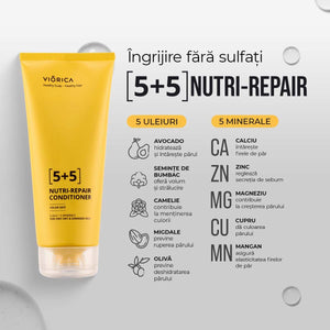 Balsam Nutri-Reparator 5+5 pentru păr foarte uscat și deteriorat,Viorica