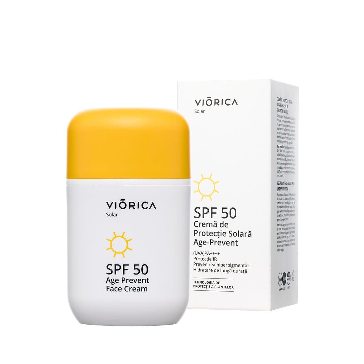Cremă de Protecție Solară Age-Prevent Spf 50, Viorica Solar