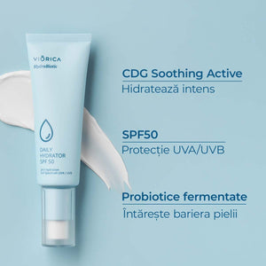 Cremă de zi Hidroprotectoare SPF 50, HydroBiotic