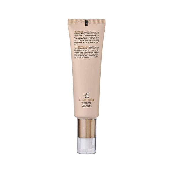 Cremă hidratantă și iluminantă cu protecție minerală SPF 50 Ginseng + Cafeină, Perfect Glow