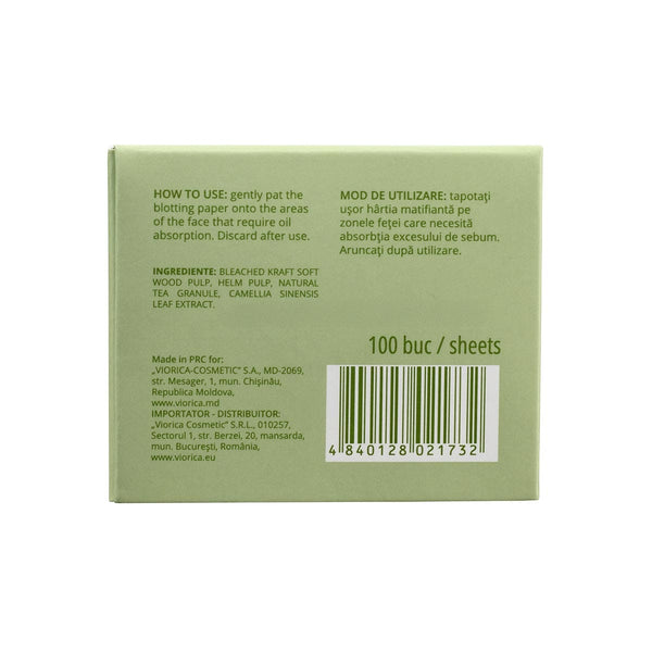 Hârtii matifiante cu ceai verde, refil