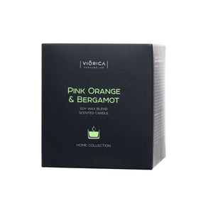 Lumânare parfumată din ceară de soia “Portocală Roză & Bergamot”