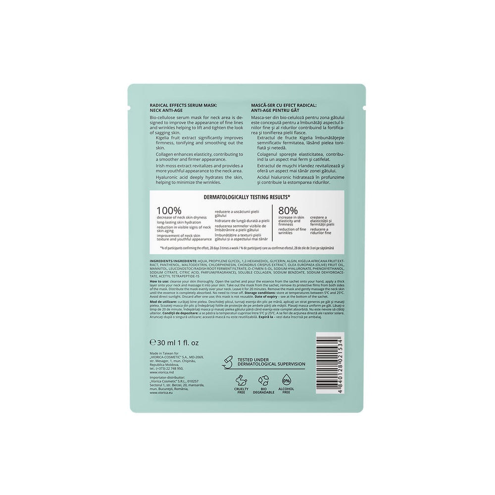 Mască-ser cu efect radical Anti-Age pentru gât