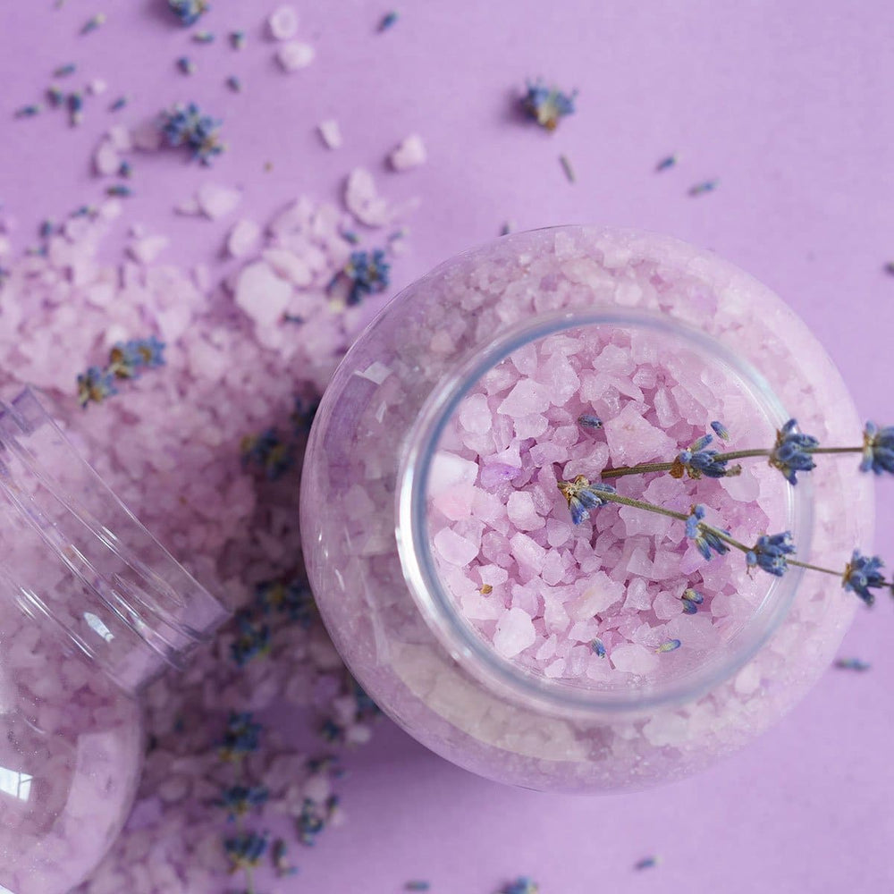 Sare de Baie cu Extract și Ulei Esențial de Lavandă