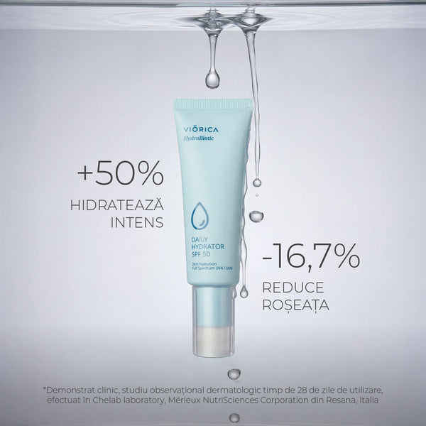 Cremă de zi Hidroprotectoare SPF 50, HydroBiotic