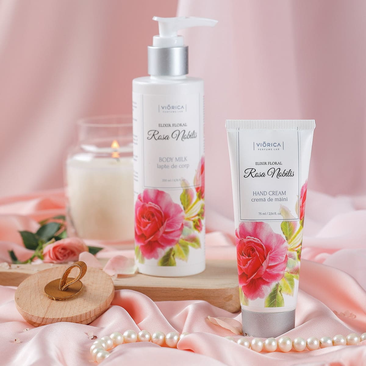 Set pentru corp „Elixir Floral Rosa Nobilis”